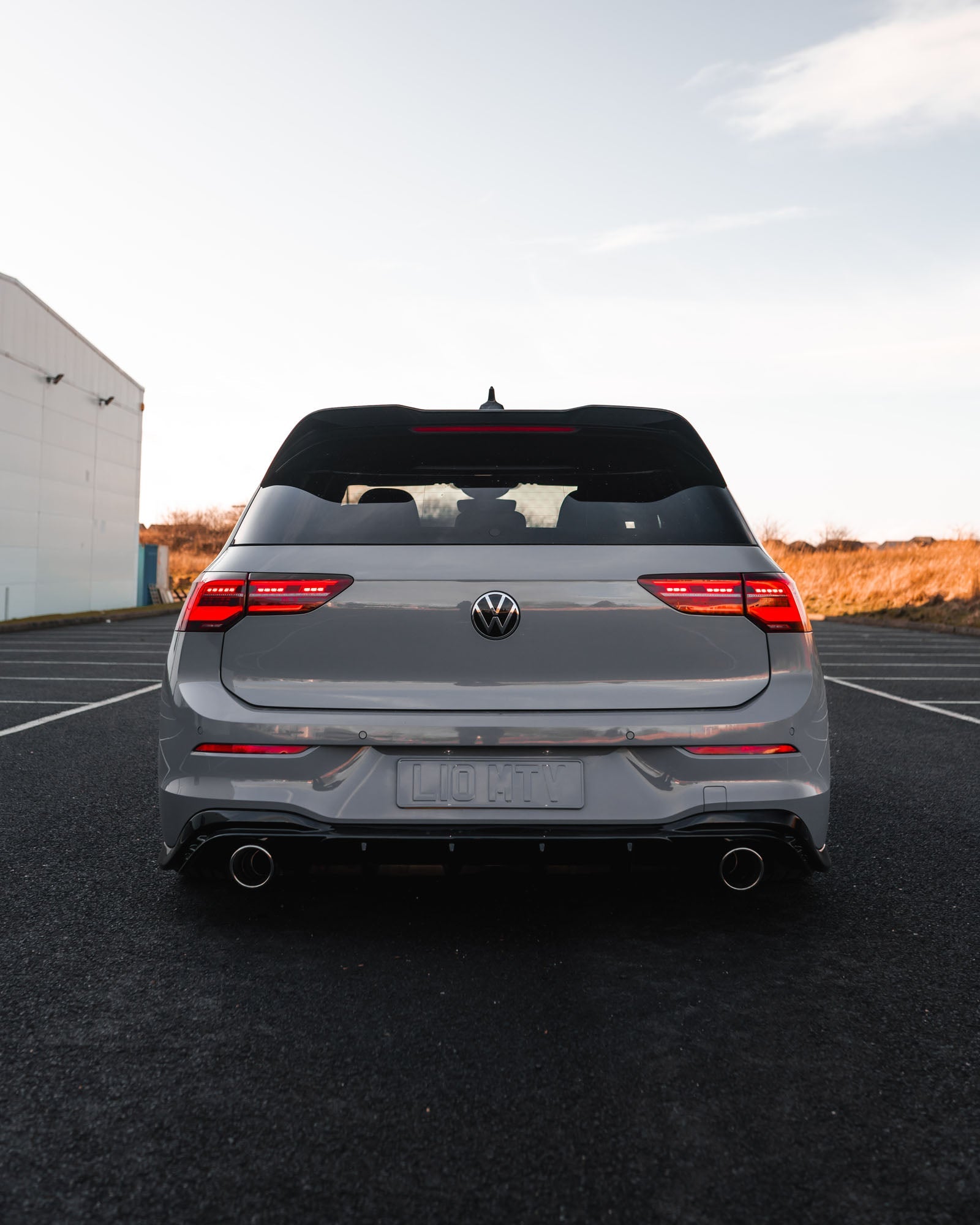 VW Golf GTI Mk8 EVO - 1 Gloss Black Rear Diffuser by ZAERO (2020+) - AUTOID - Rear Diffusers - Zaero Design