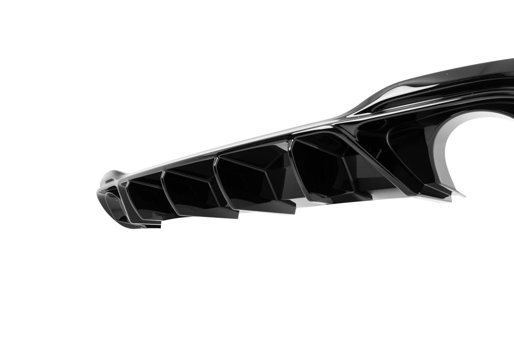 VW Golf GTI Mk8 & Mk8.5 EVO-1 Gloss Black Rear Diffuser by ZAERO (2020+) - AUTOID® - Rear Diffusers - Zaero Design