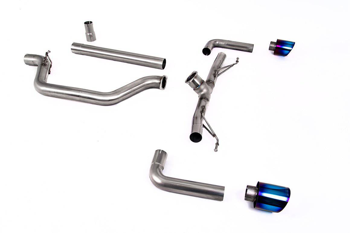 VW Golf GTI Mk8 & Mk8.5 Particulate Filter-Back Exhaust System by Milltek (2019+) - AUTOID® - Exhaust System - Milltek Sport