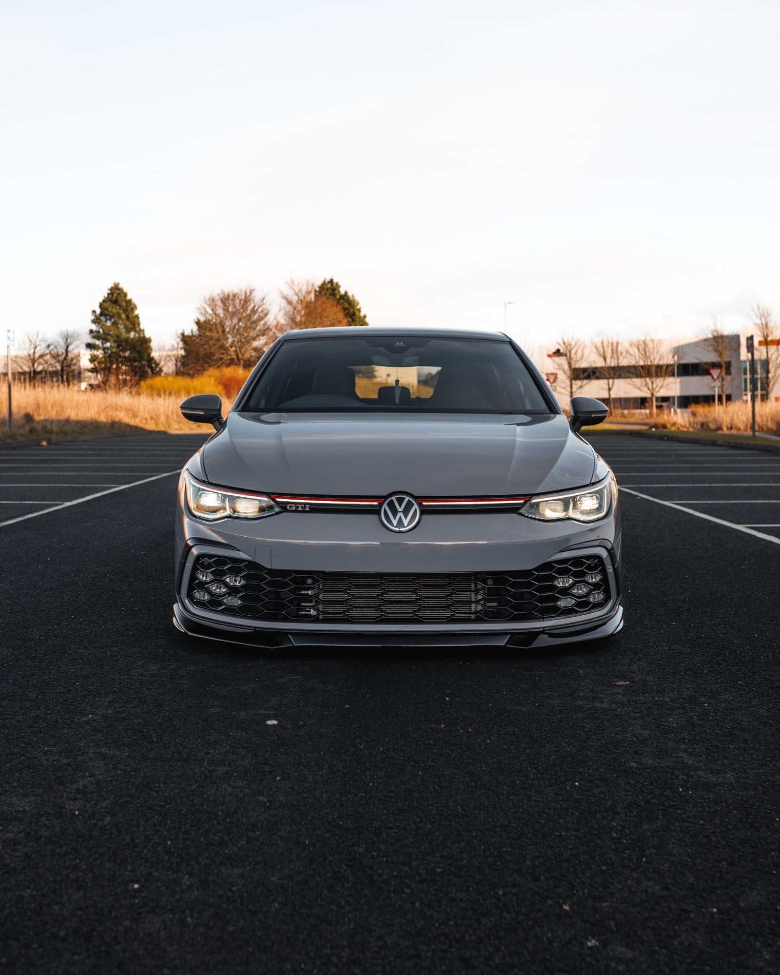 VW Golf GTI, R-Line, GTE & GTD Mk8 EVO-1 Gloss Black Front Splitter by ZAERO (2020-2024) - AUTOID® - Front Lips & Splitters - Zaero Design