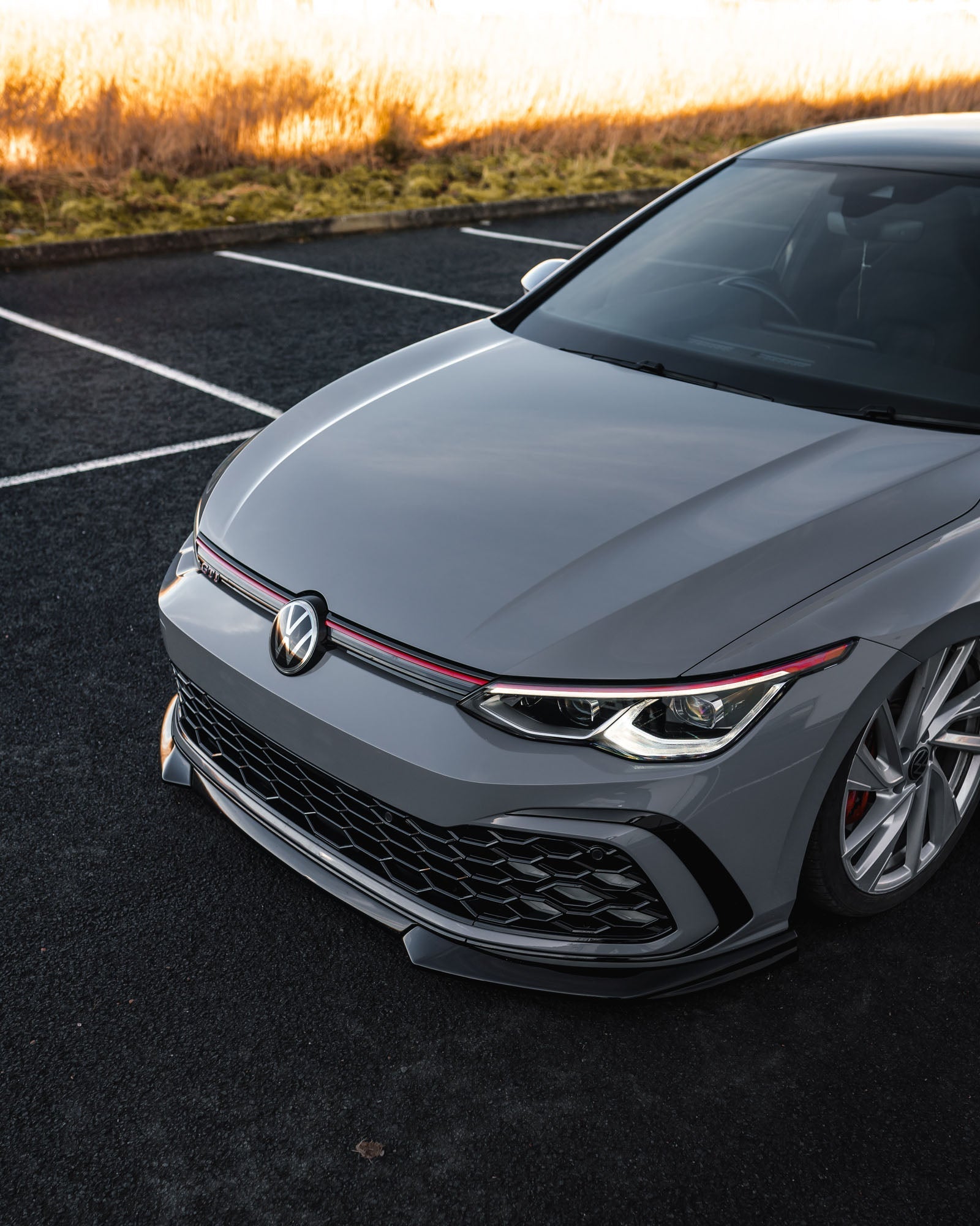 VW Golf GTI, R-Line, GTE & GTD Mk8 EVO-1 Gloss Black Front Splitter by ZAERO (2020-2024) - AUTOID® - Front Lips & Splitters - Zaero Design