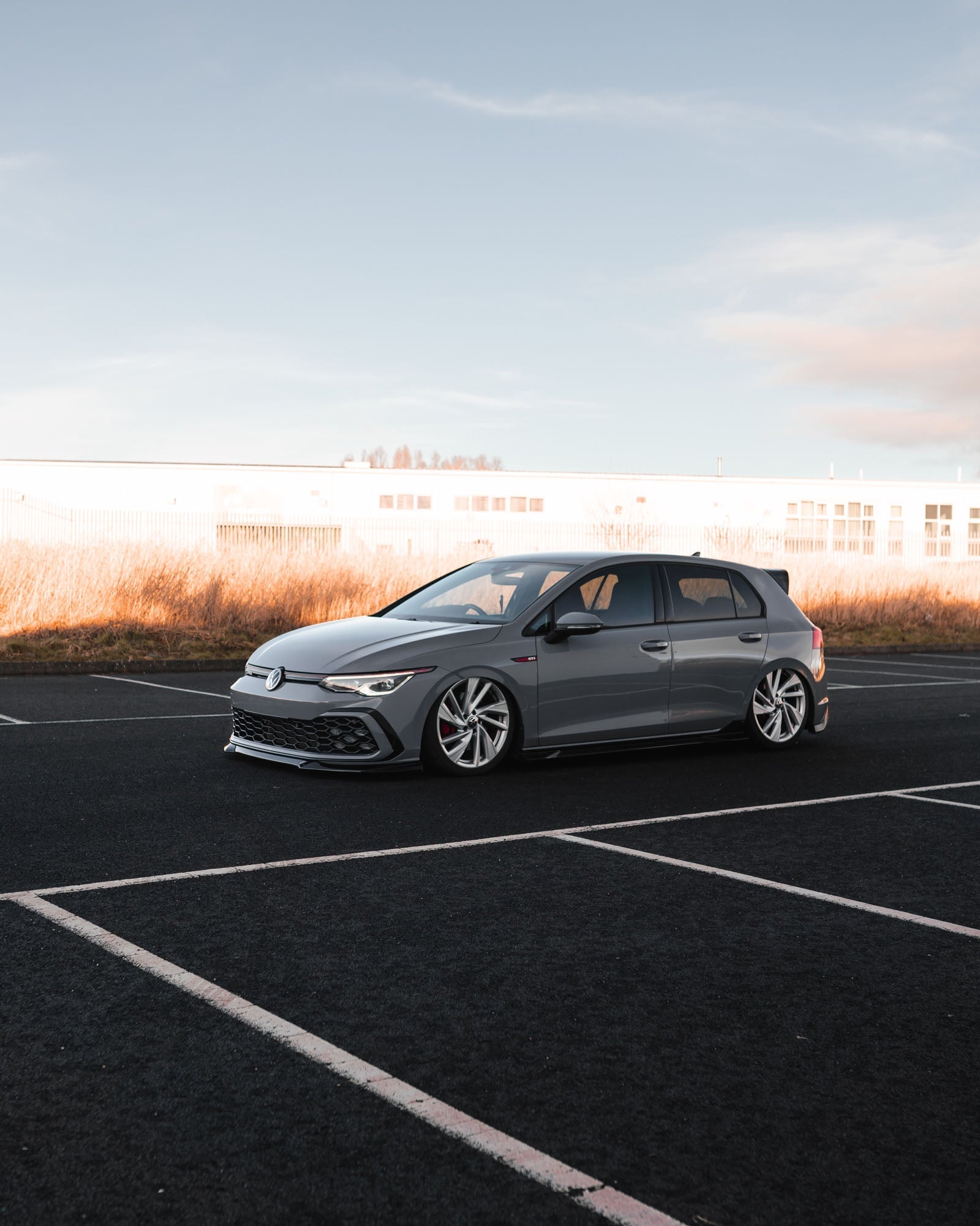 VW Golf GTI, R-Line, GTE & GTD Mk8 EVO-1 Gloss Black Front Splitter by ZAERO (2020-2024) - AUTOID® - Front Lips & Splitters - Zaero Design