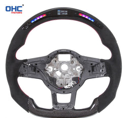 VW Golf / GTI / R Mk8 & Mk8.5 LED Race Display Custom Steering Wheel by OHC - AUTOID® - Steering Wheels - OHC