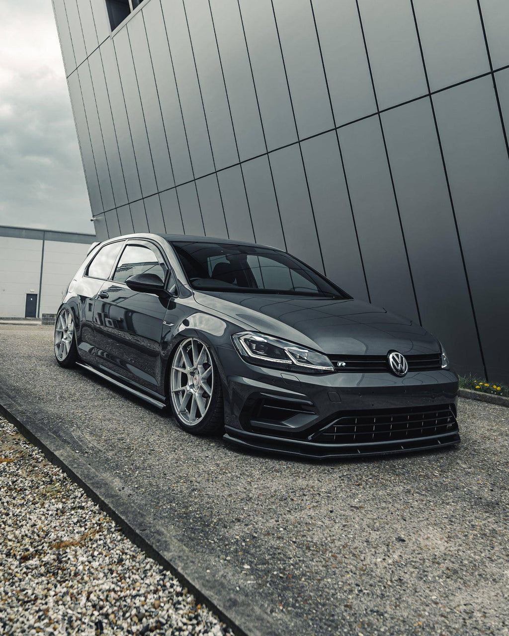 VW Golf R Carbon Fibre Performance Front Splitter by FORM (2017-2020, Mk7.5) - AUTOID® - Front Lips & Splitters - FORM Industries