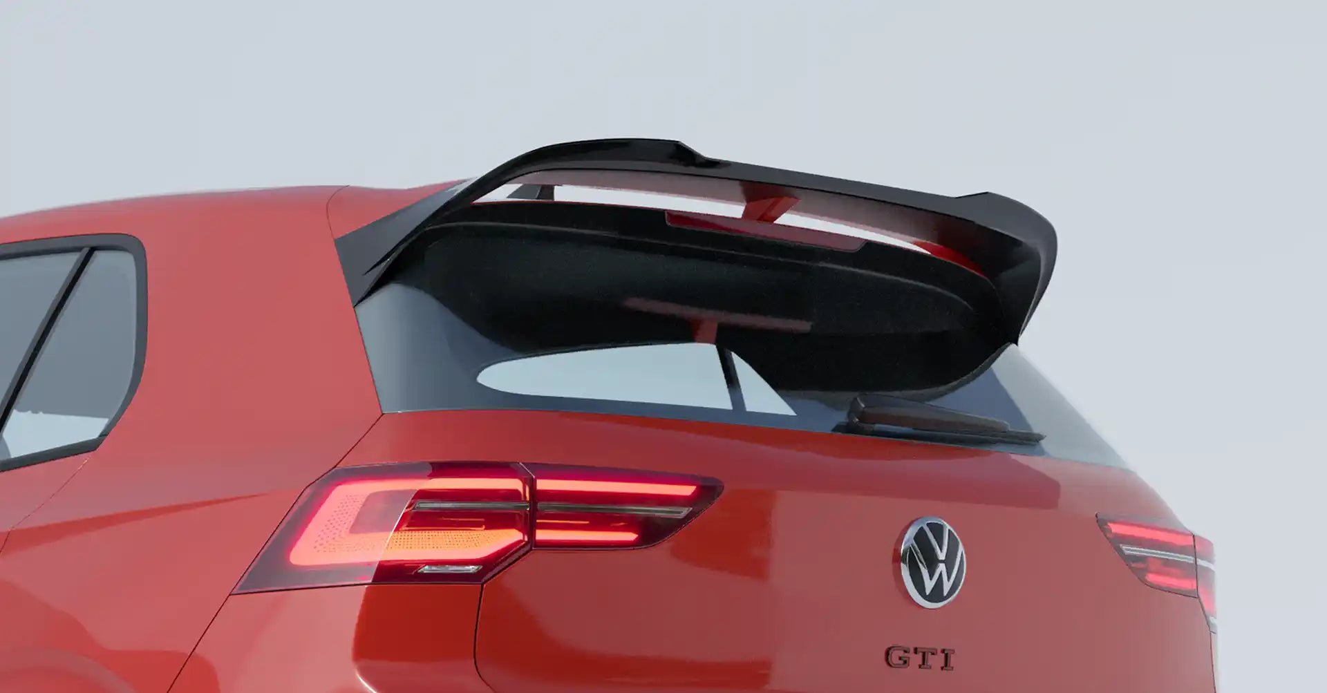 VW Golf R & Golf GTI Clubsport Mk8 EVO - 1 Gloss Black Rear Spoiler by ZAERO (2020+) - AUTOID - Rear Spoilers - Zaero Design