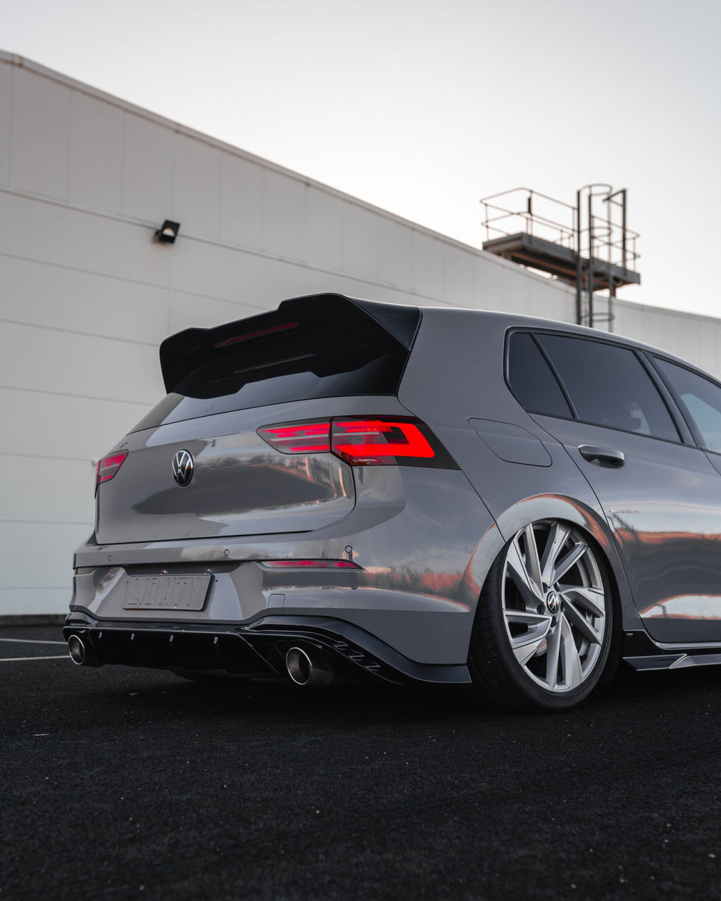 VW Golf R - Line / GTI / GTD / GTE Mk8 EVO - 1 Gloss Black Rear Spoiler by ZAERO (2020+) - AUTOID - Rear Spoilers - Zaero Design