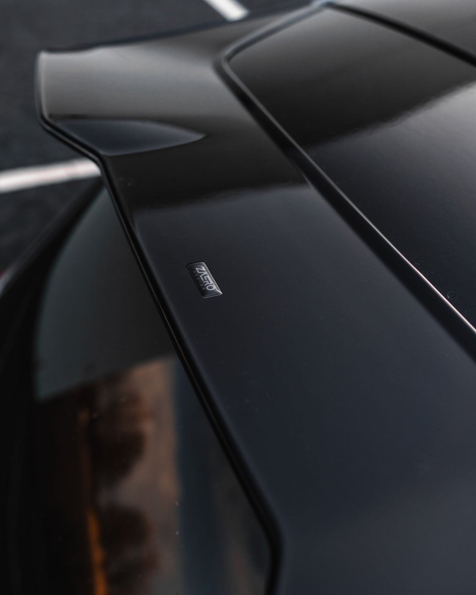 VW Golf R - Line / GTI / GTD / GTE Mk8 EVO - 1 Gloss Black Rear Spoiler by ZAERO (2020+) - AUTOID - Rear Spoilers - Zaero Design