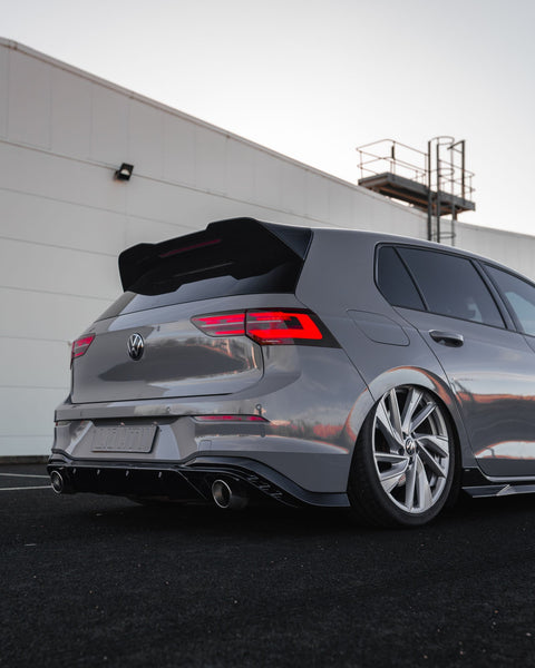 VW Golf R-Line / GTI / R / GTD / GTE Mk8 & Mk8.5 EVO-1 Gloss Black Rear Spoiler by ZAERO (2020+) - AUTOID® - Rear Spoilers - Zaero Design