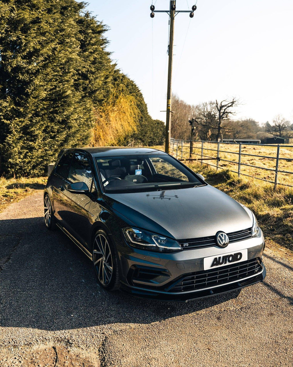 VW Golf R Mk7.5 EVO-1 Gloss Black Front Splitter by ZAERO (2017-2020) - AUTOID® - Front Lips & Splitters - Zaero Design