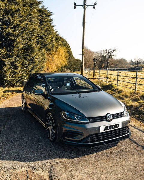 VW Golf R Mk7.5 EVO-1 Gloss Black Front Splitter by ZAERO (2017-2020) - AUTOID® - Front Lips & Splitters - Zaero Design