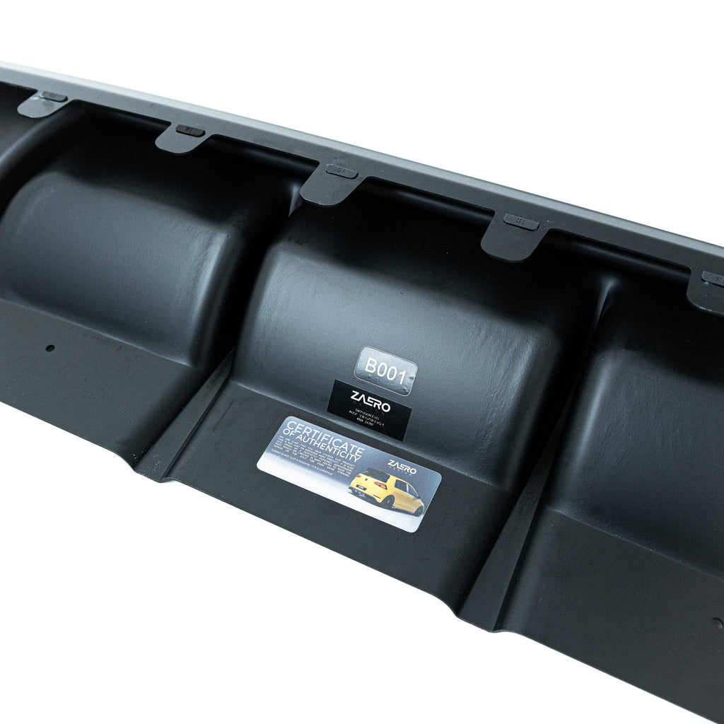 VW Golf R Mk7.5 EVO-1 Gloss Black Rear Diffuser by ZAERO (2017-2020) - AUTOID® - Rear Diffusers - Zaero Design