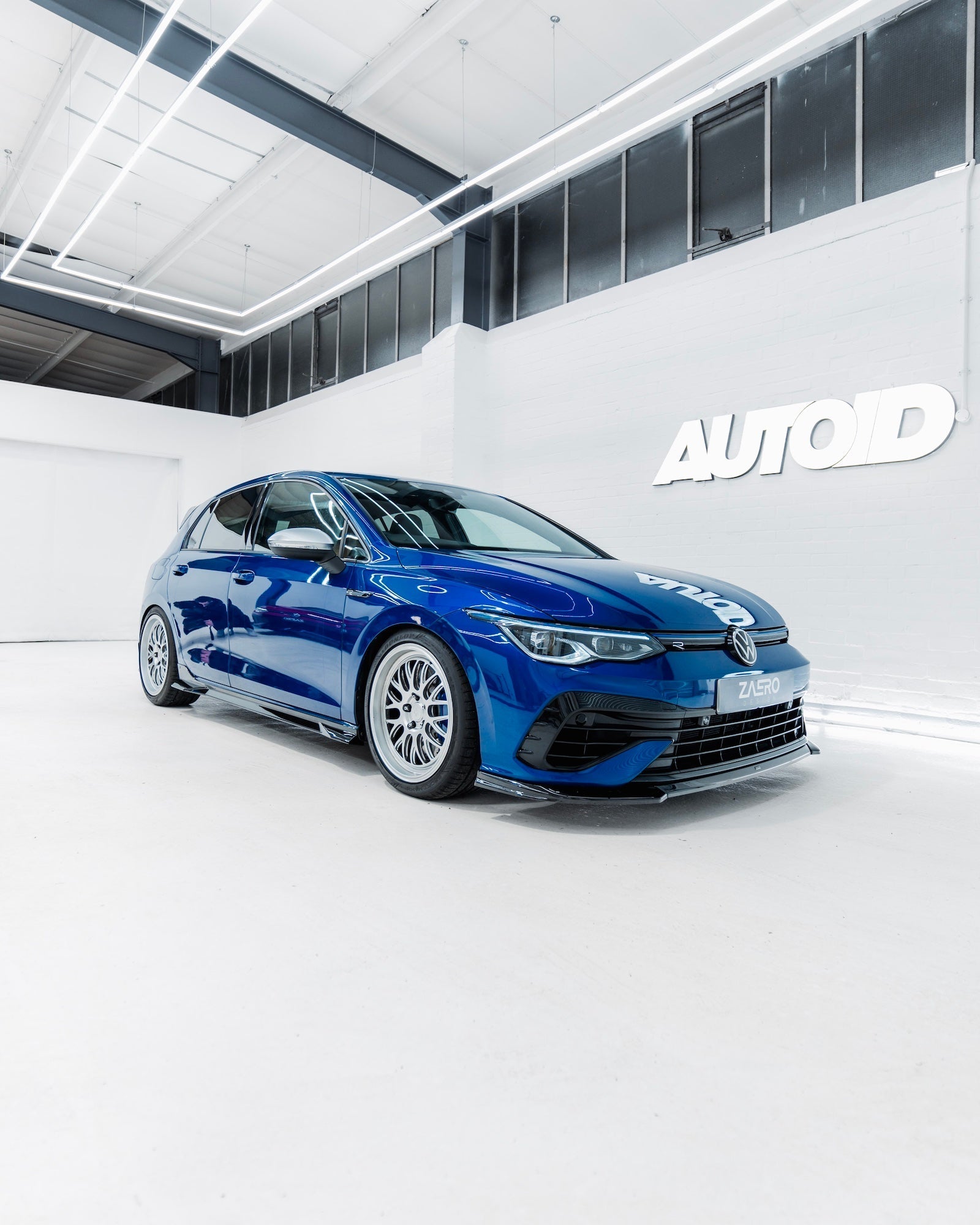 VW Golf R Mk8 EVO-1 Gloss Black Front Splitter by ZAERO (2020-2024) - AUTOID® - Front Lips & Splitters - Zaero Design