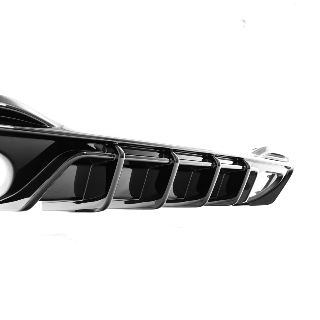 VW Golf R Mk8 & Mk8.5 EVO-1 Gloss Black Rear Diffuser by ZAERO (2020+) - AUTOID® - Rear Diffusers - Zaero Design