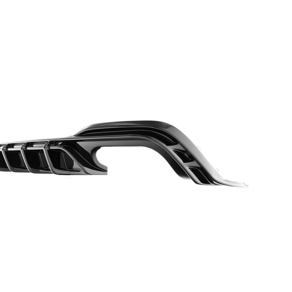 VW Golf R Mk8 & Mk8.5 EVO-1 Gloss Black Rear Diffuser by ZAERO (2020+) - AUTOID® - Rear Diffusers - Zaero Design