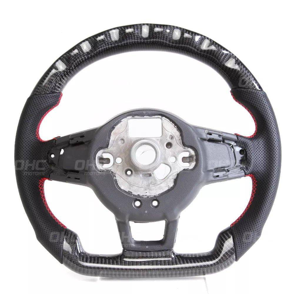 VW Scirocco, Golf, Golf GTI & Golf R Mk7 & Mk7.5 Carbon Fibre Steering Wheel by OHC (2013 - 2020) - AUTOID - Steering Wheels - OHC