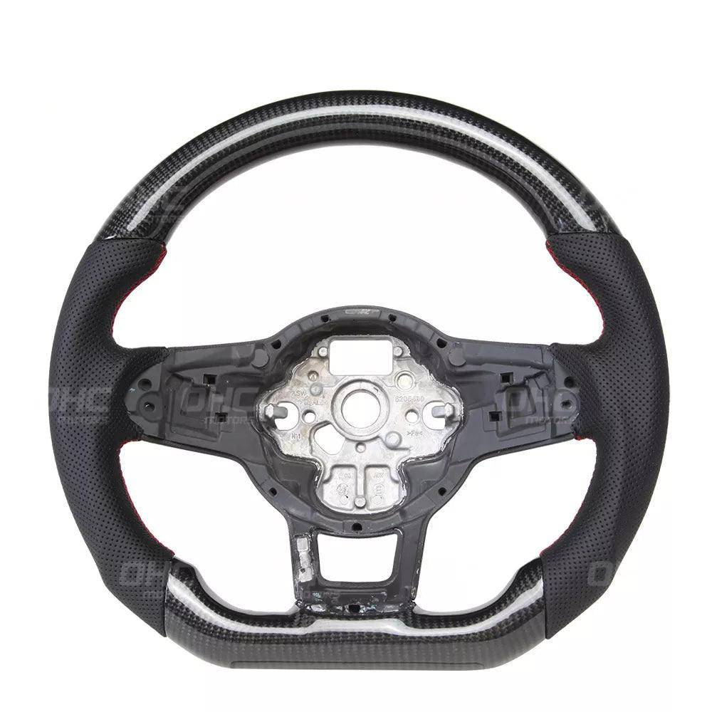 VW Scirocco, Golf, Golf GTI & Golf R Mk7 & Mk7.5 Carbon Fibre Steering Wheel by OHC (2013 - 2020) - AUTOID - Steering Wheels - OHC