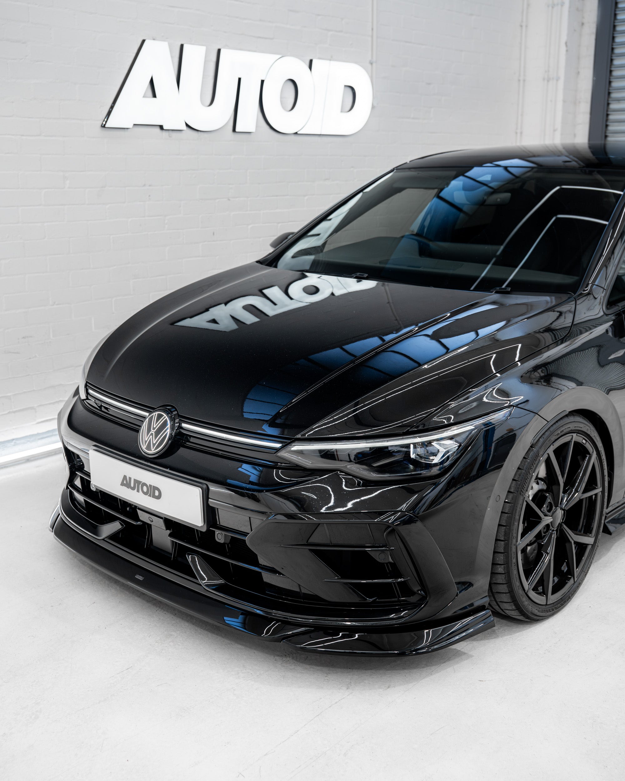 Zaero Design VW Golf R Mk8.5 EVO-1 Gloss Black Front Splitter by ZAERO (2024+)  Front Lips & Splitters  AUTOID®  