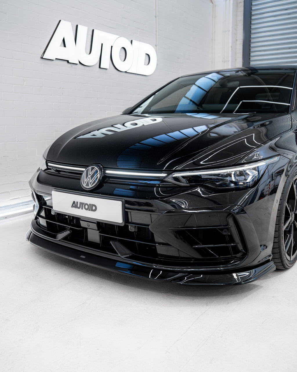 Zaero Design VW Golf R Mk8.5 EVO-1 Gloss Black Front Splitter by ZAERO (2024+)  Front Lips & Splitters  AUTOID®  