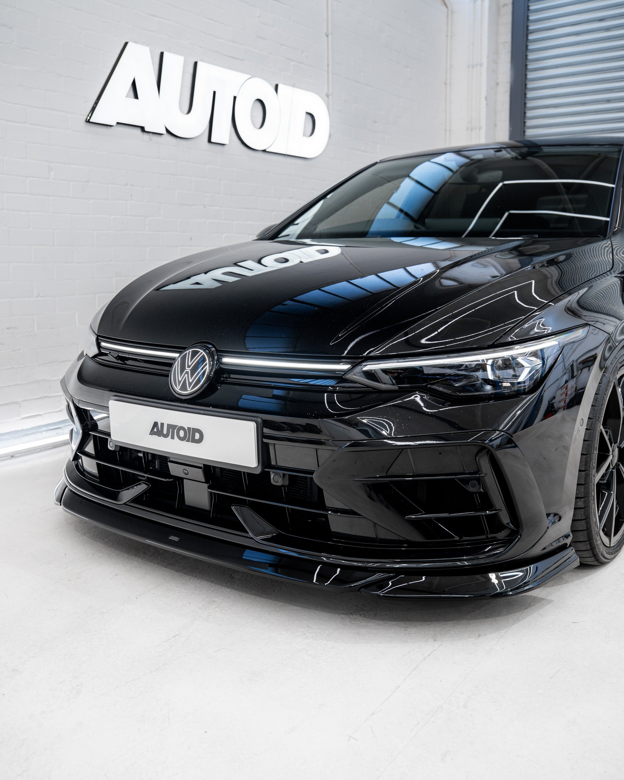 Zaero Design VW Golf R Mk8.5 EVO-1 Gloss Black Front Splitter by ZAERO (2024+)  Front Lips & Splitters  AUTOID®  