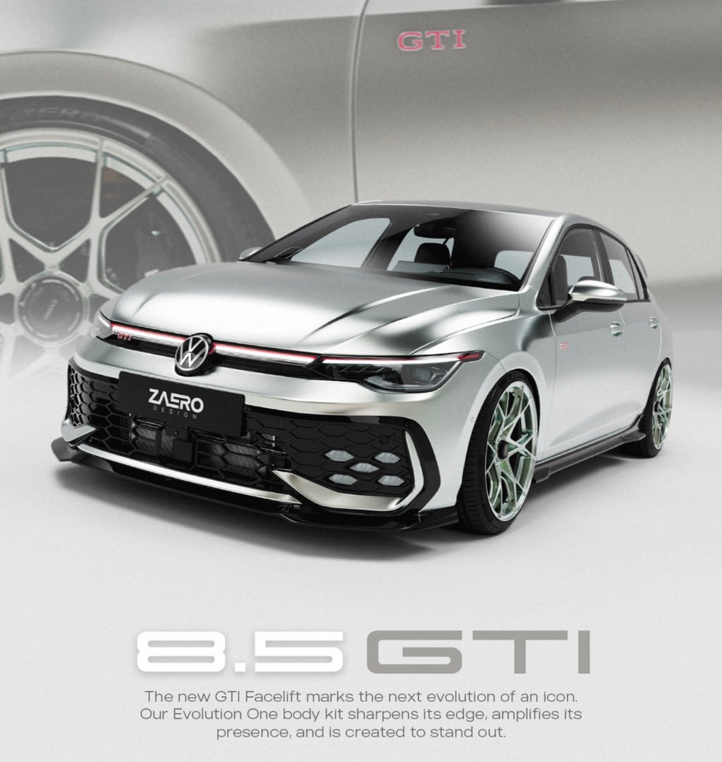 Zaero Design VW Golf GTI Mk8.5 Gloss Black Body Kit by ZAERO (2024+)  Styling Kit  AUTOID®  