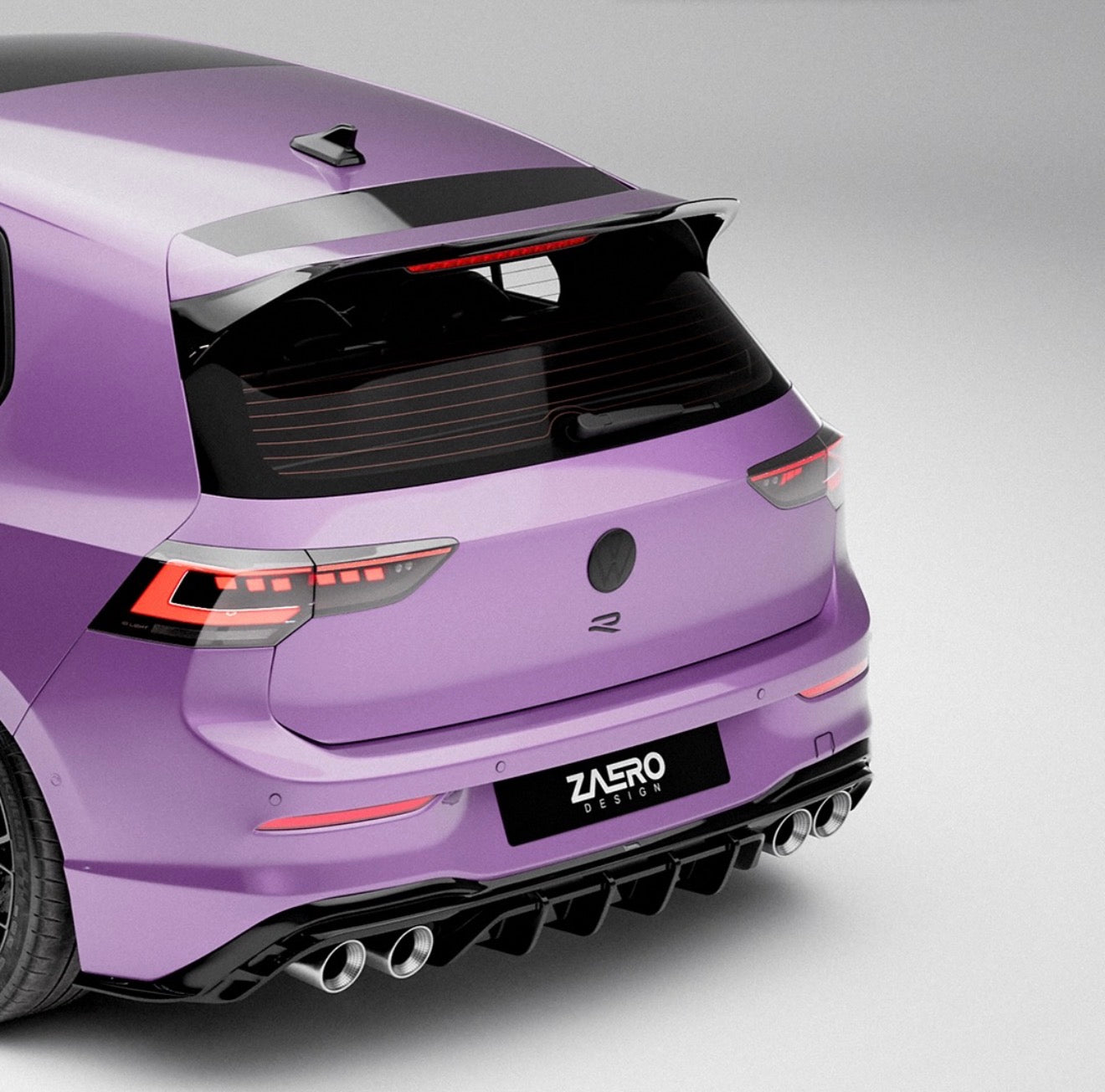Zaero Design VW Golf R Mk8.5 Gloss Black Body Kit by ZAERO (2024+)  Styling Kit  AUTOID®  