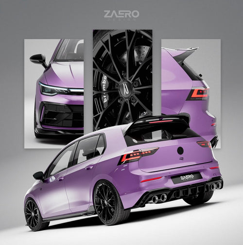 Zaero Design VW Golf R Mk8.5 Gloss Black Body Kit by ZAERO (2024+)  Styling Kit  AUTOID®  