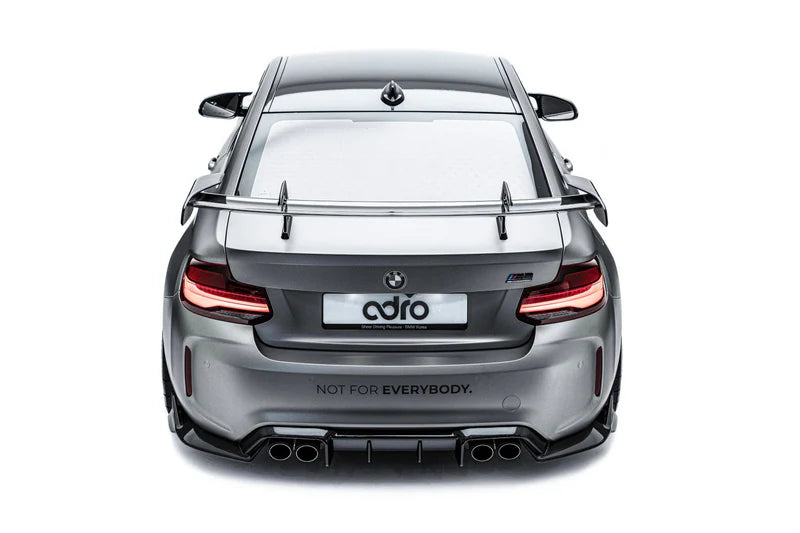 BMW 2 Series F22 & M2 F87 Pre-Preg Carbon Fibre Swan Neck Rear Wing by Adro (2014-2021), Rear Wings, Adro - AUTOID | Premium Automotive Accessories