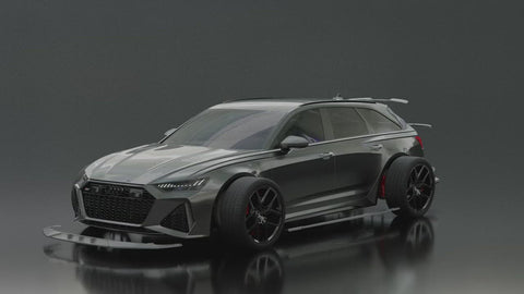 Audi RS6 C8 Carbon Fibre Lower Rear Lip Spoiler by Urban (2019+)